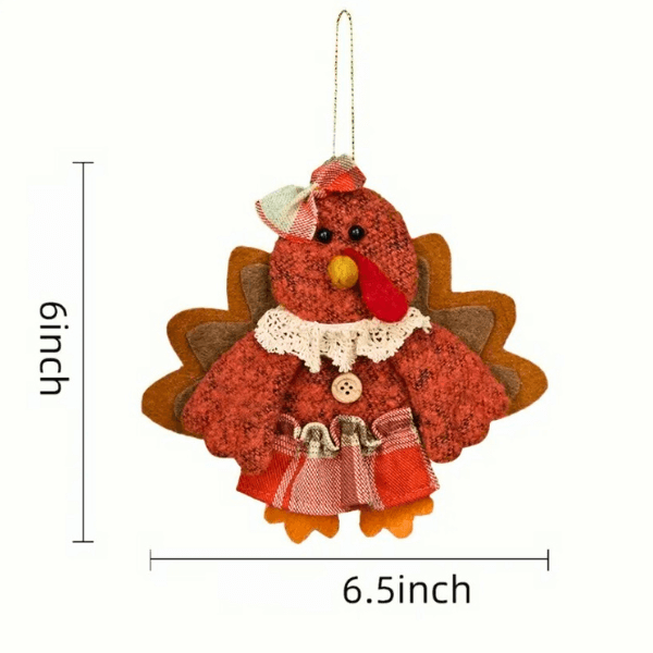 Harvest Blessings Turkey Ornaments – For Fall & Thanksgiving Joy