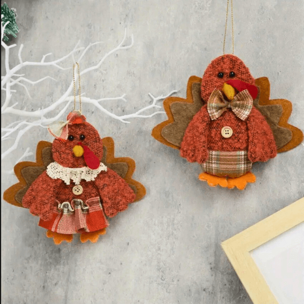 Harvest Blessings Turkey Ornaments – For Fall & Thanksgiving Joy