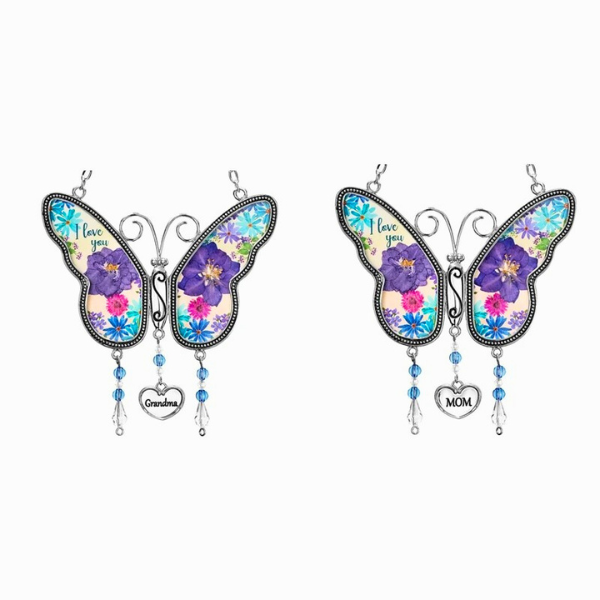 Eternal Love Butterfly Wind Chime for Mom & Grandma