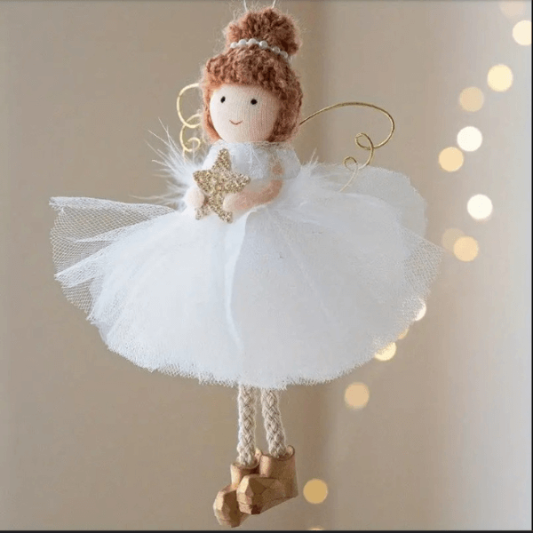 Handmade Golden Winged Fairy Angel Dancers