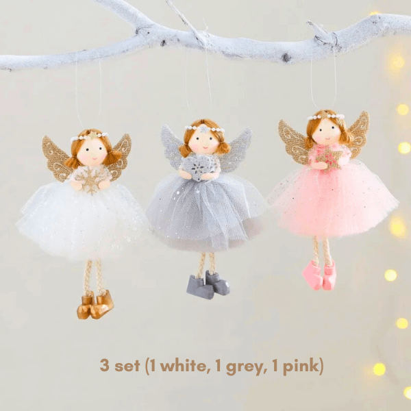 Handcrafted Smiling Pearl Angel Ornament for Love & Blessings