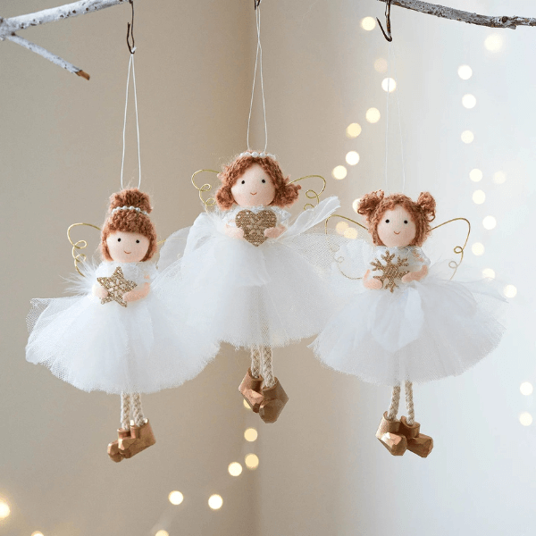 Handmade Golden Winged Fairy Angel Dancers