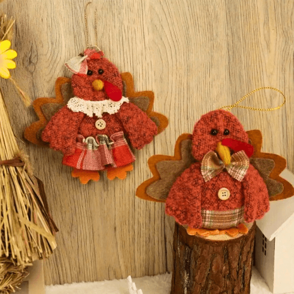 Harvest Blessings Turkey Ornaments – For Fall & Thanksgiving Joy