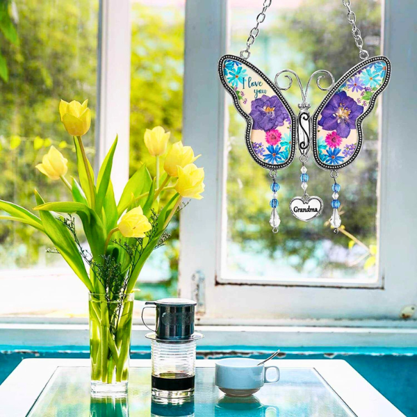 Eternal Love Butterfly Wind Chime for Mom & Grandma