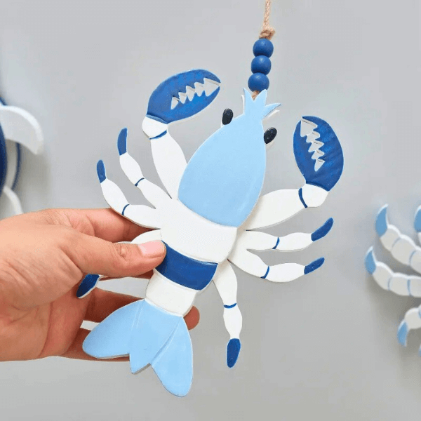 Wooden Mediterranean Sea Creature Pendants