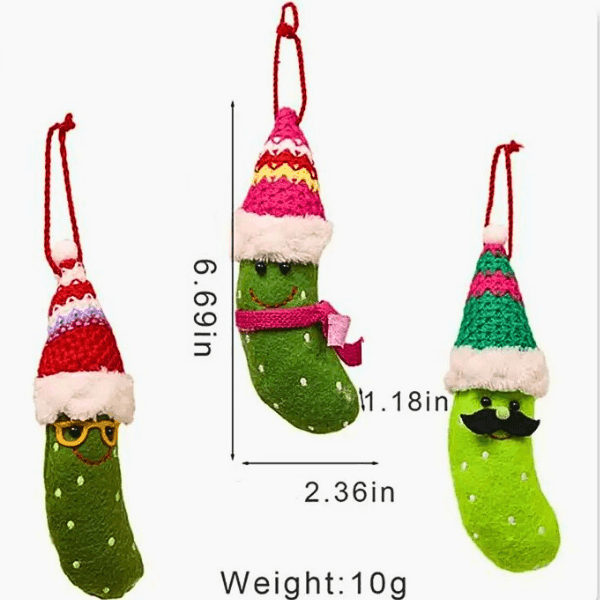 Pickle Ornament Set – Holiday Cheer Collection