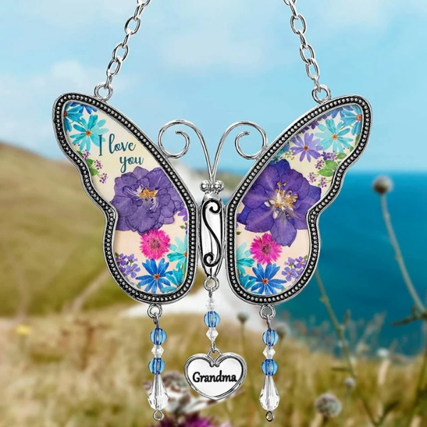 Eternal Love Butterfly Wind Chime for Mom & Grandma