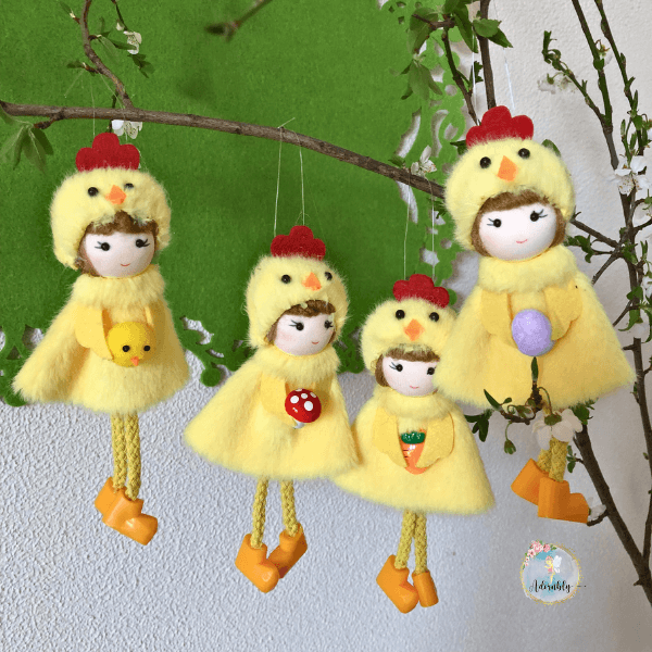 Chick Hanging Doll Ornaments