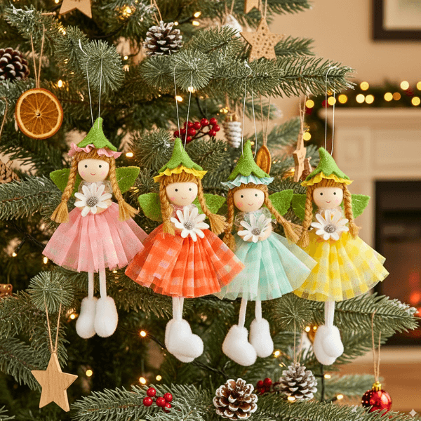 Handmade Fluffy Boot Fairy Angels –  to Bring Magic, Hugs, and Holiday Smiles