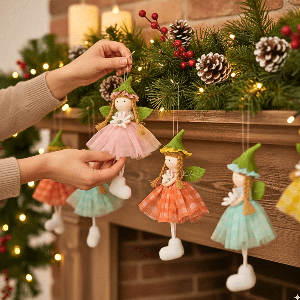 Handmade Fluffy Boot Fairy Angels –  to Bring Magic, Hugs, and Holiday Smiles