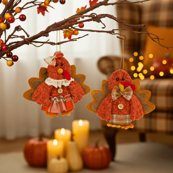 Harvest Blessings Turkey Ornaments – For Fall & Thanksgiving Joy