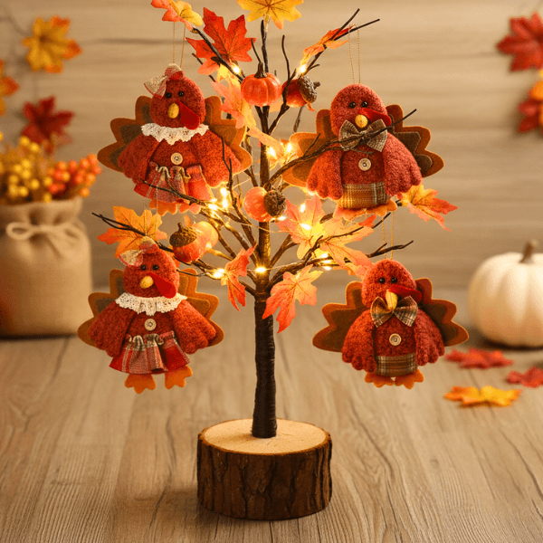 Harvest Blessings Turkey Ornaments – For Fall & Thanksgiving Joy
