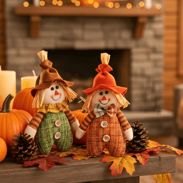 Autumn Harvest Scarecrow – Handmade Blessings Ornament