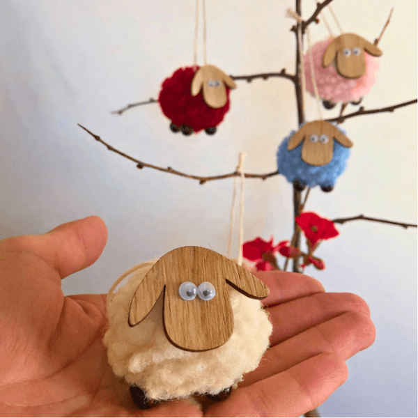 Wiggle Lamb Ornament