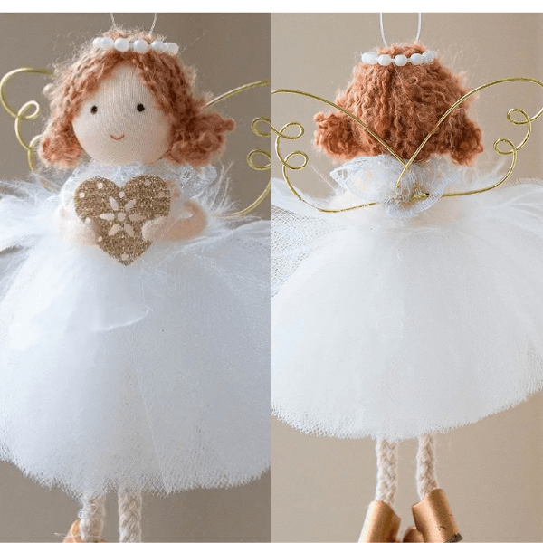 Handmade Golden Winged Fairy Angel Dancers