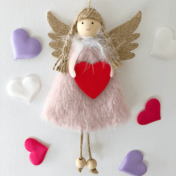 Handmade love dolls with heart