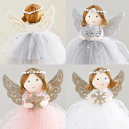 Handcrafted Smiling Pearl Angel Ornament for Love & Blessings
