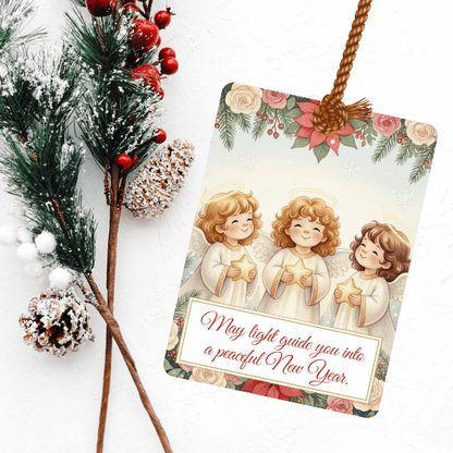 Christmas Gift Tags - 8 Designs - Digital & Printable (not a physical product) – “Let the Angels Be With You”