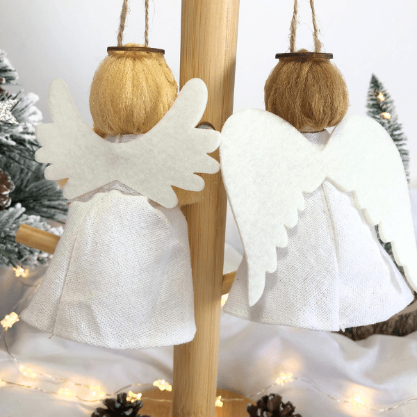 Handmade guardian angels and angel tree toppers