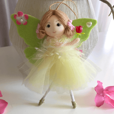 Handmade Butterfly and Flower Dolls