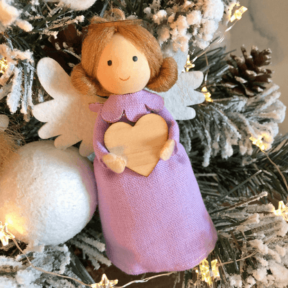Handmade guardian angels and angel tree toppers