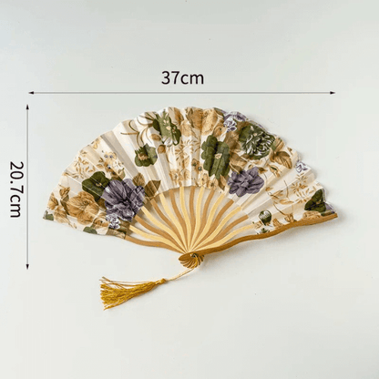 Handmade Vintage Bloom Folding Fan