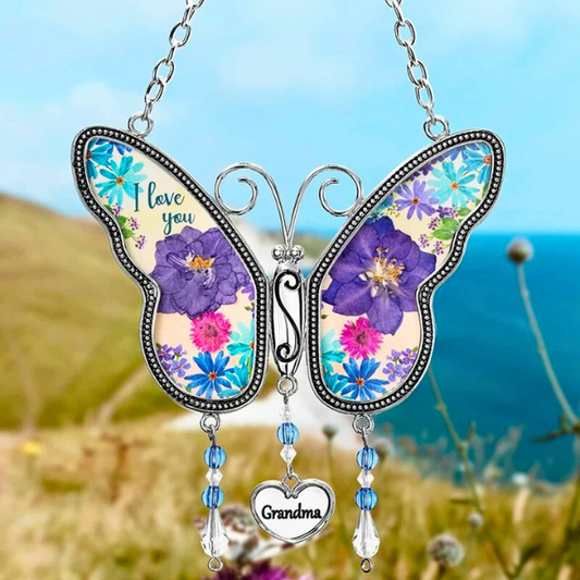 Eternal Love Butterfly Wind Chime for Mom & Grandma