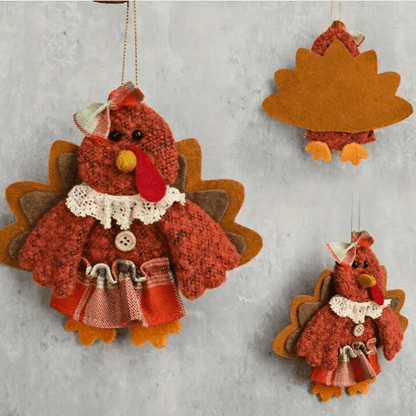 Harvest Blessings Turkey Ornaments – For Fall & Thanksgiving Joy