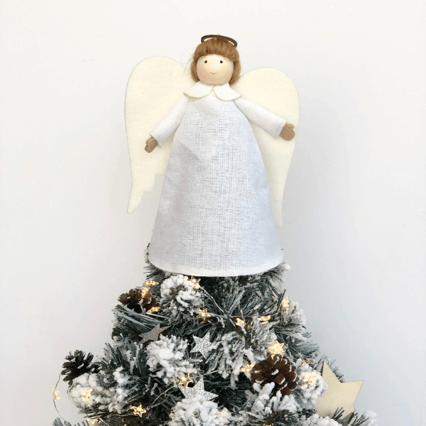 Handmade angel tree topper – for a magical Christmas