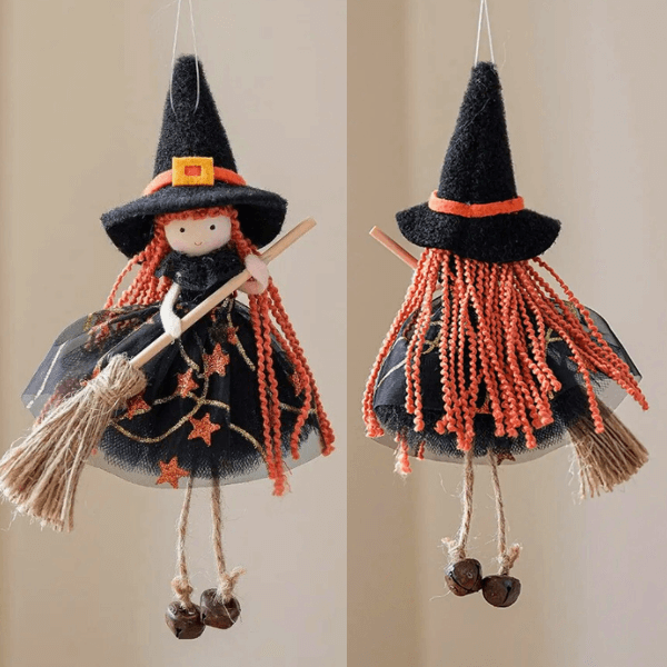 Handmade Pumpkin and Broom Witch Dolls –  Pre-Season Special Offer