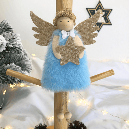 Handmade guardian angel ornaments and angel tree toppers