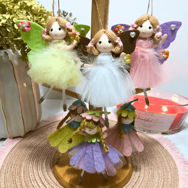 Sweet butterfly & flower dolls – for grace & charm
