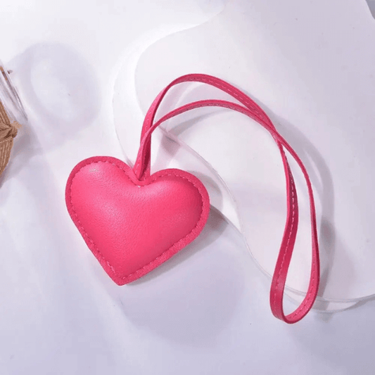 Adorable Heart - Leather Charm Pendant