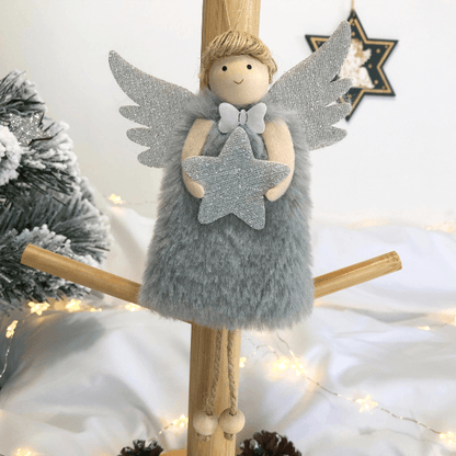Handmade guardian angel ornaments and angel tree toppers
