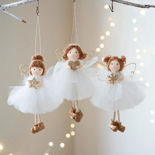 Handmade Golden Winged Fairy Angel Dancers