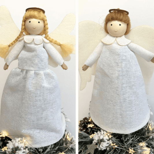 Handmade angel tree topper – for a magical Christmas