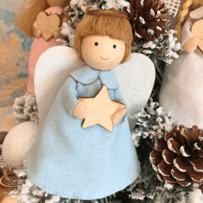 Handmade guardian angels and angel tree toppers