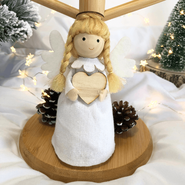 Handmade guardian angels and angel tree toppers