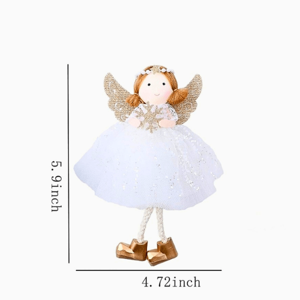 Handcrafted Smiling Pearl Angel Ornament for Love & Blessings