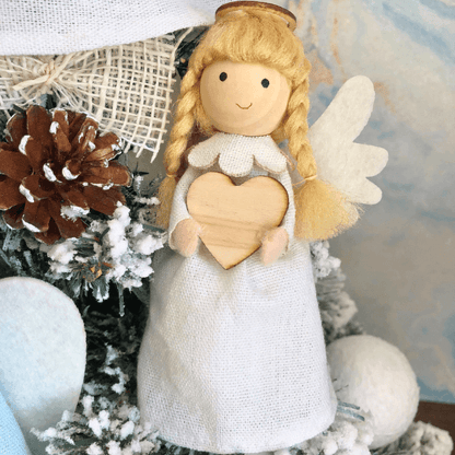 Handmade guardian angels and angel tree toppers