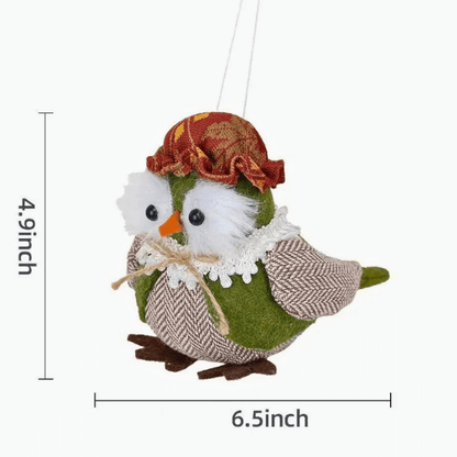 Whimsical Vintage-Style Owl Holiday Tree Hangers