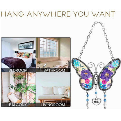 Eternal Love Butterfly Wind Chime for Mom & Grandma