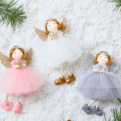 Handcrafted Smiling Pearl Angel Ornament for Love & Blessings