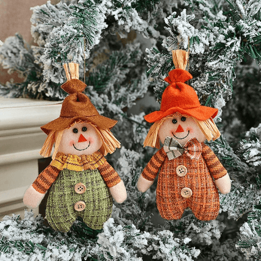 Handmade Scarecrow Ornaments – Autumn Harvest Blessings