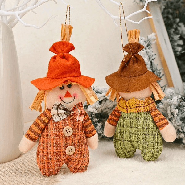Handmade Scarecrow Ornaments – Autumn Harvest Blessings