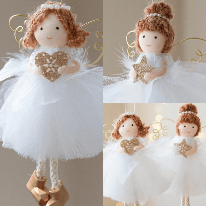 Handmade Golden Winged Fairy Angel Dancers