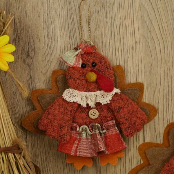 Harvest Blessings Turkey Ornaments – For Fall & Thanksgiving Joy