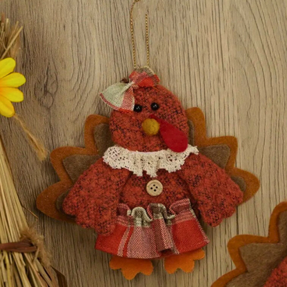 Harvest Blessings Turkey Ornaments – For Fall & Thanksgiving Joy