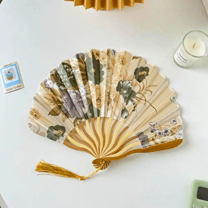 Handmade Vintage Bloom Folding Fan