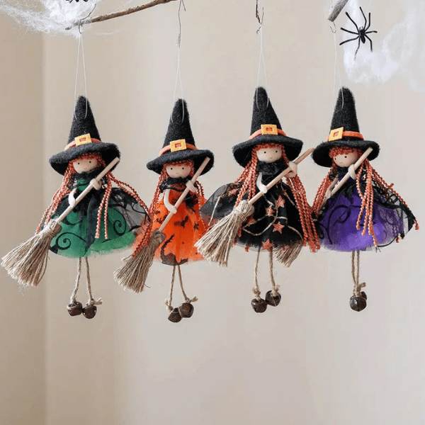 Handmade Pumpkin and Broom Witch Dolls –  Pre-Season Special Offer